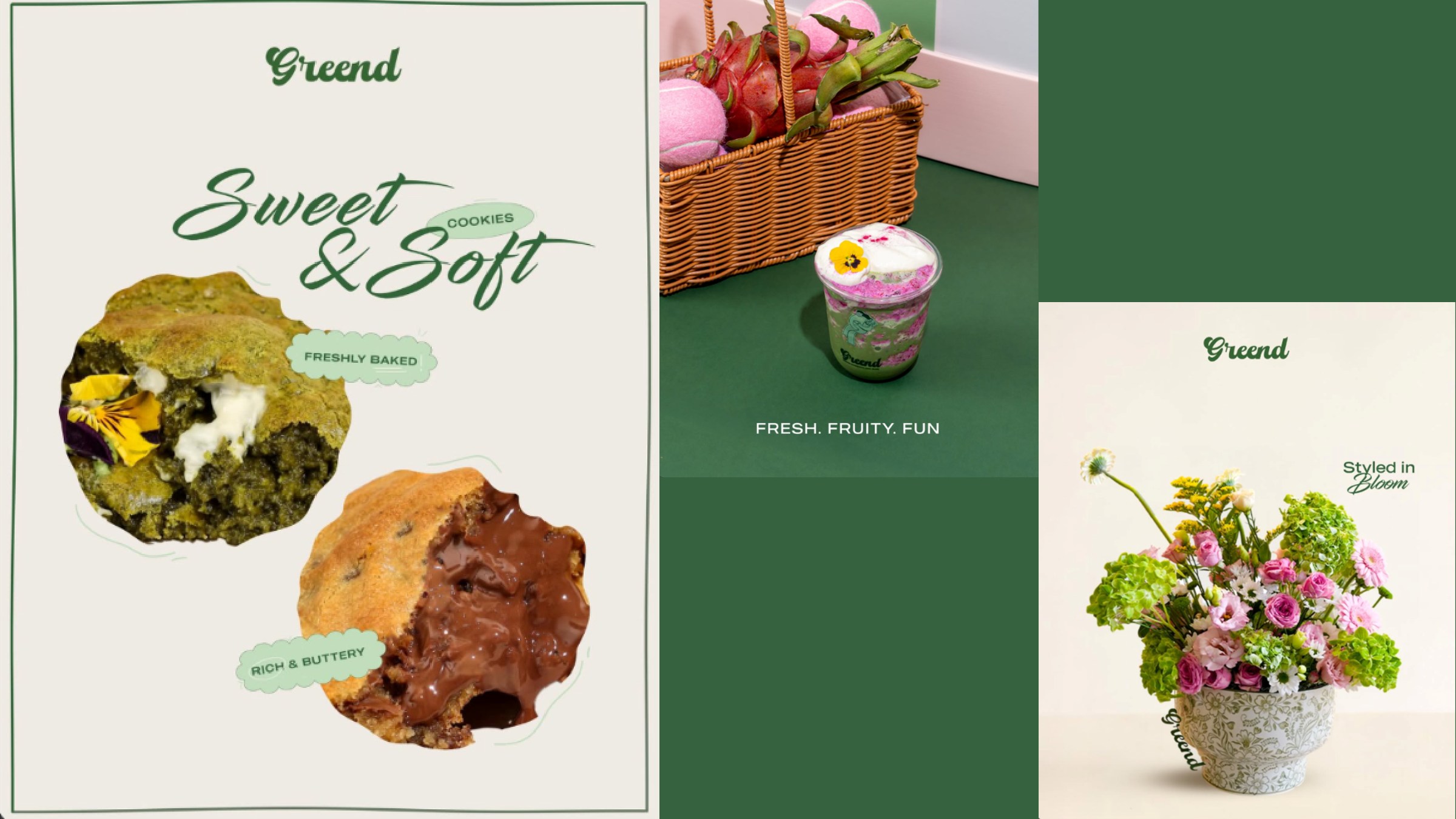 Greend Styled in Bloom - Custom Bouquets and Artisanal Cookies